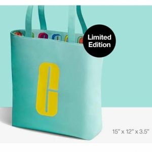 New! Large Clinique Limited Edition Mint Tote Bag